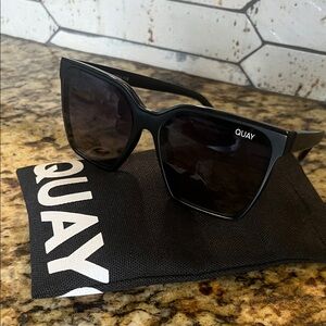 Quay Australia Level Up Black Polarized Sunglasses